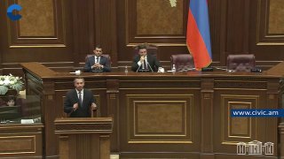 Рубен Рубинян поблагодарил коллег на последнем заседании парламента 8-го созыва