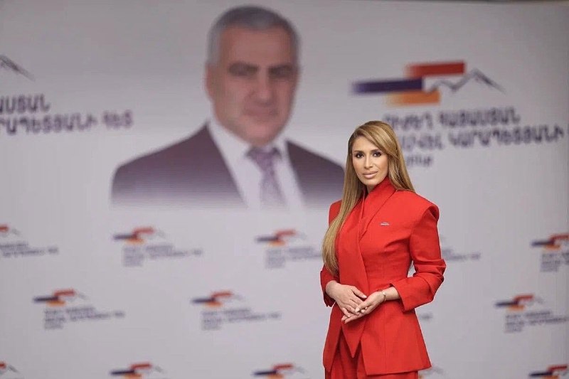 Гоар Мелоян, кандидат от блока «Сильная Армения», на выборах в Сюникской области