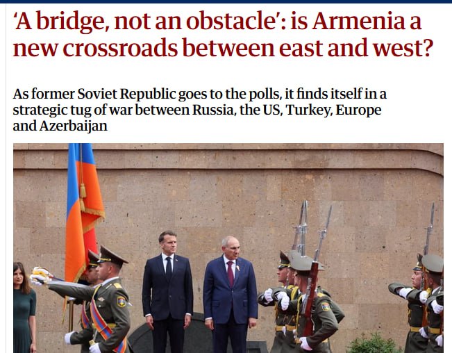 The Guardian: Армения может стать новым мостом между Европой и Азией